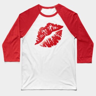 Kiss Mark - Lip Print, Lipstick Mark Baseball T-Shirt